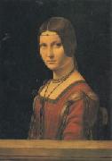 Leonardo  Da Vinci Portrait of a Lady at the Court of Milan (san05) oil painting